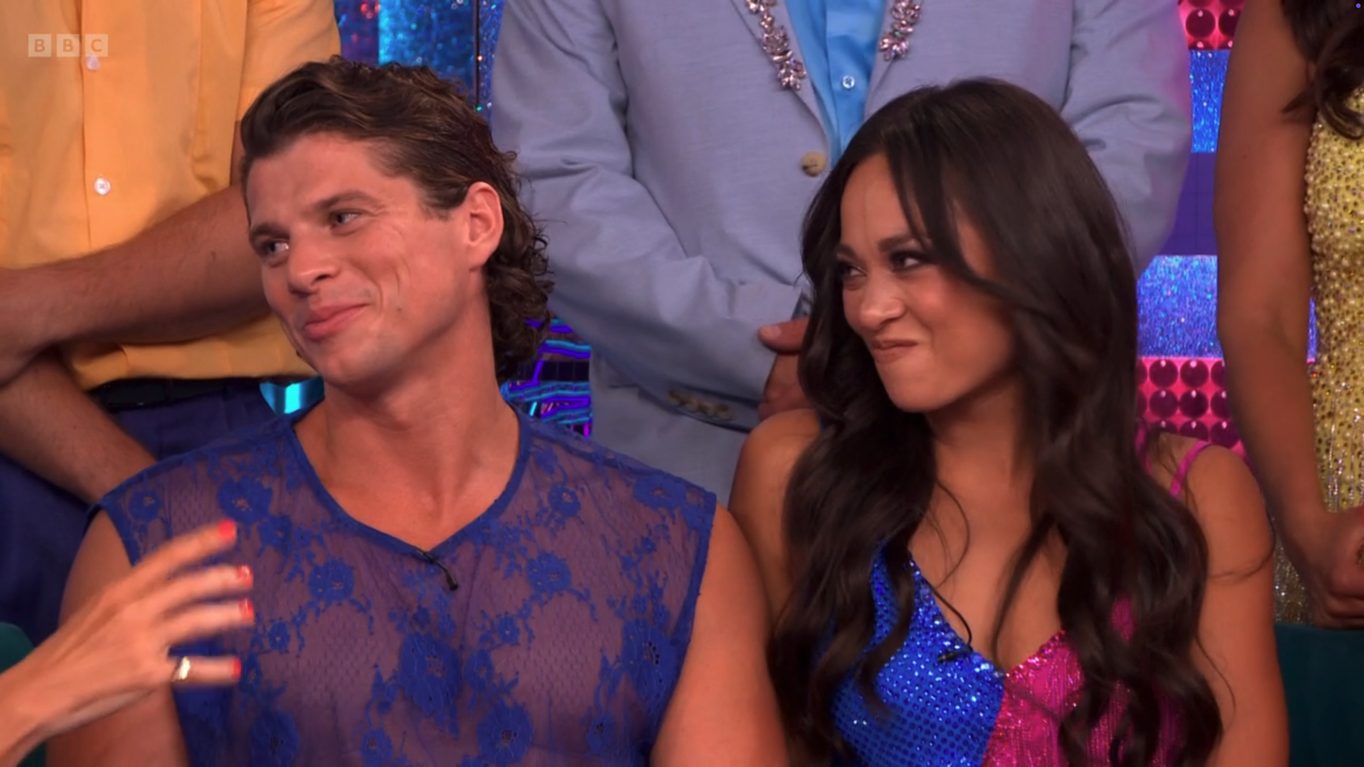 Lewis Cope with Katya Jones