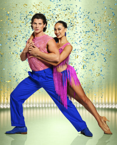 Lewis Cope with Katya Jones