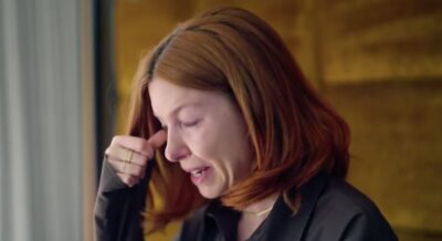 Stacey crying