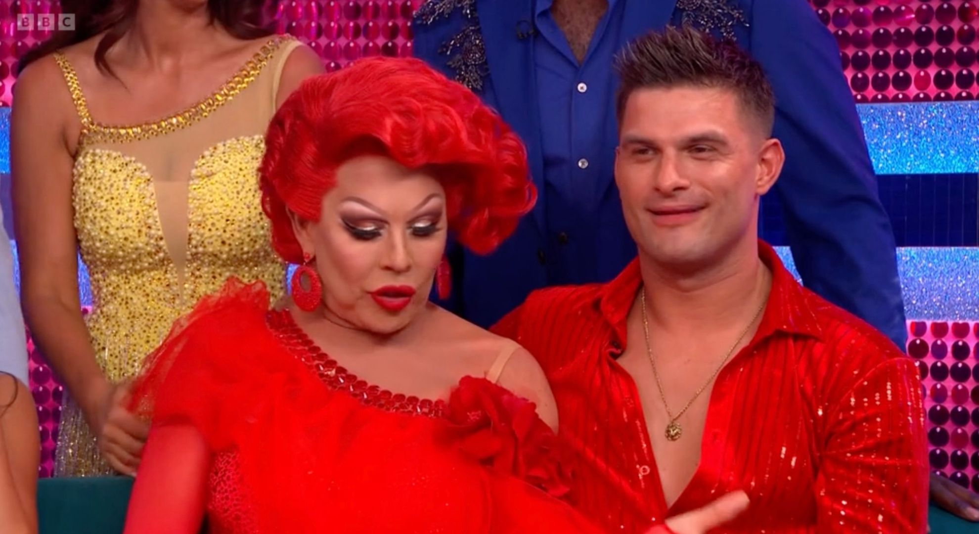 La Voix and Aljaz Skorjanec on Strictly