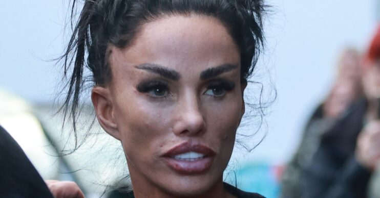 Katie Price looking in front