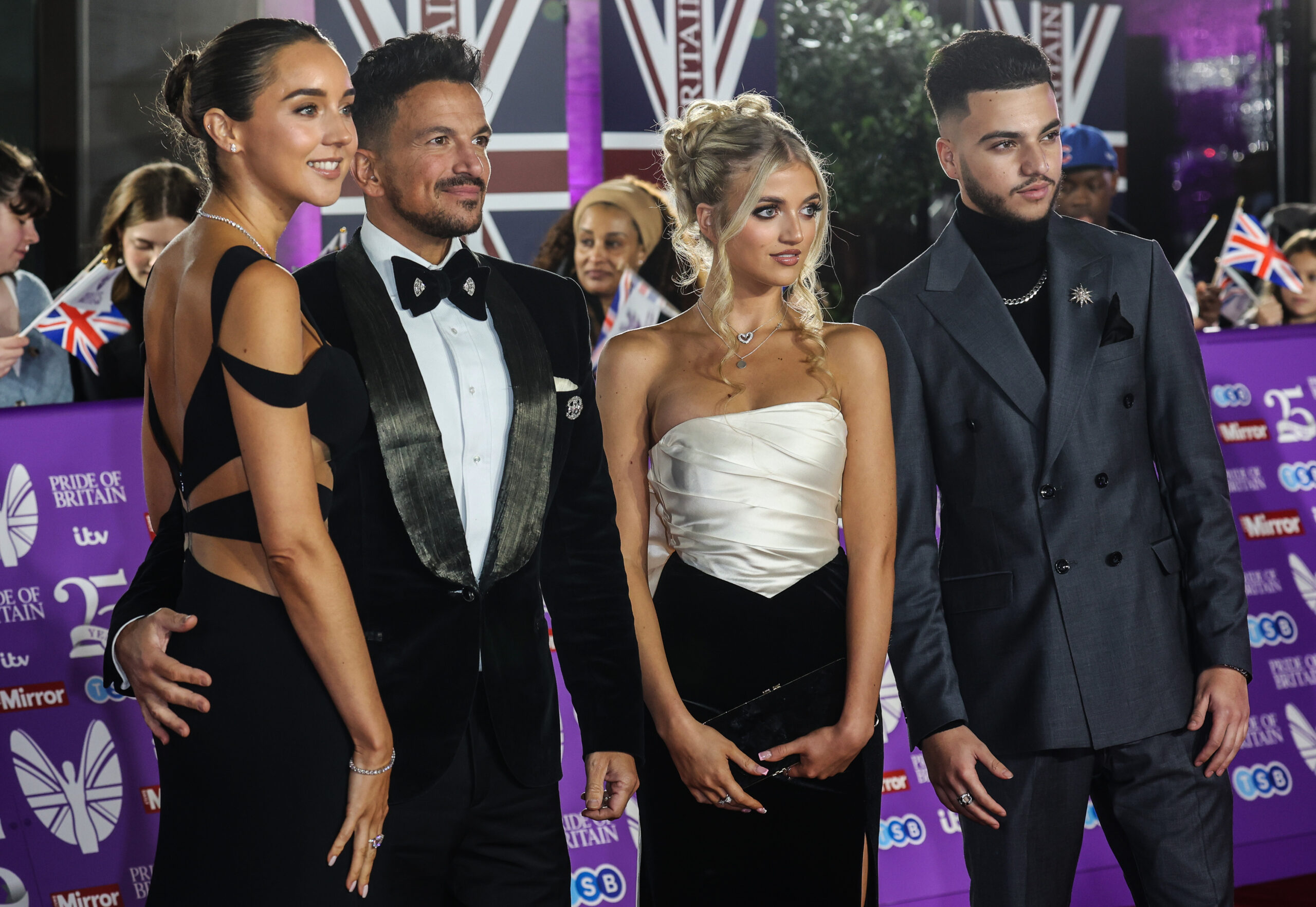 Peter Andre, Emily MacDonagh, Princess Andre, and Junior Andre at the Pride of Britain Awards