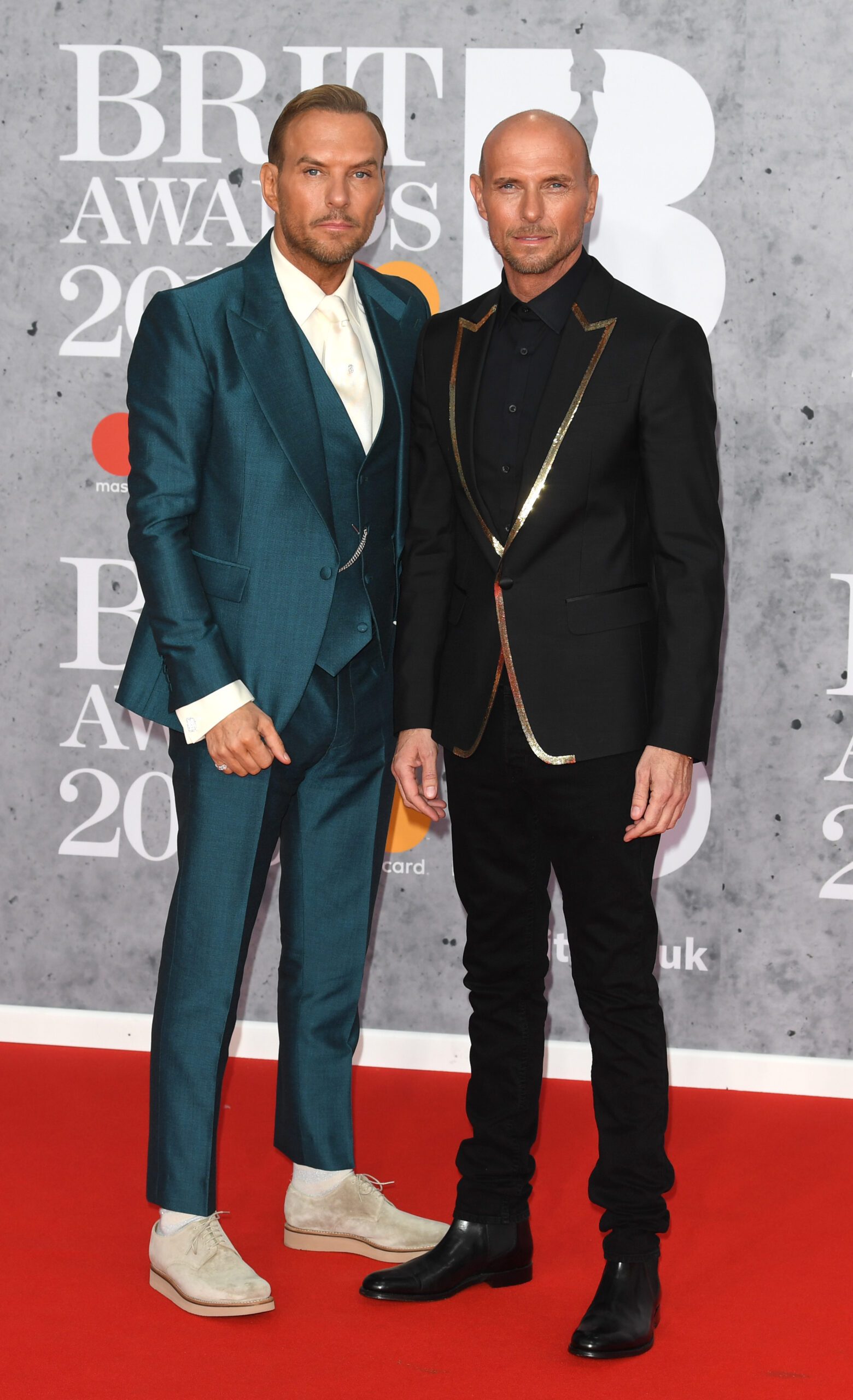 Matt and Luke Goss on the red carpet