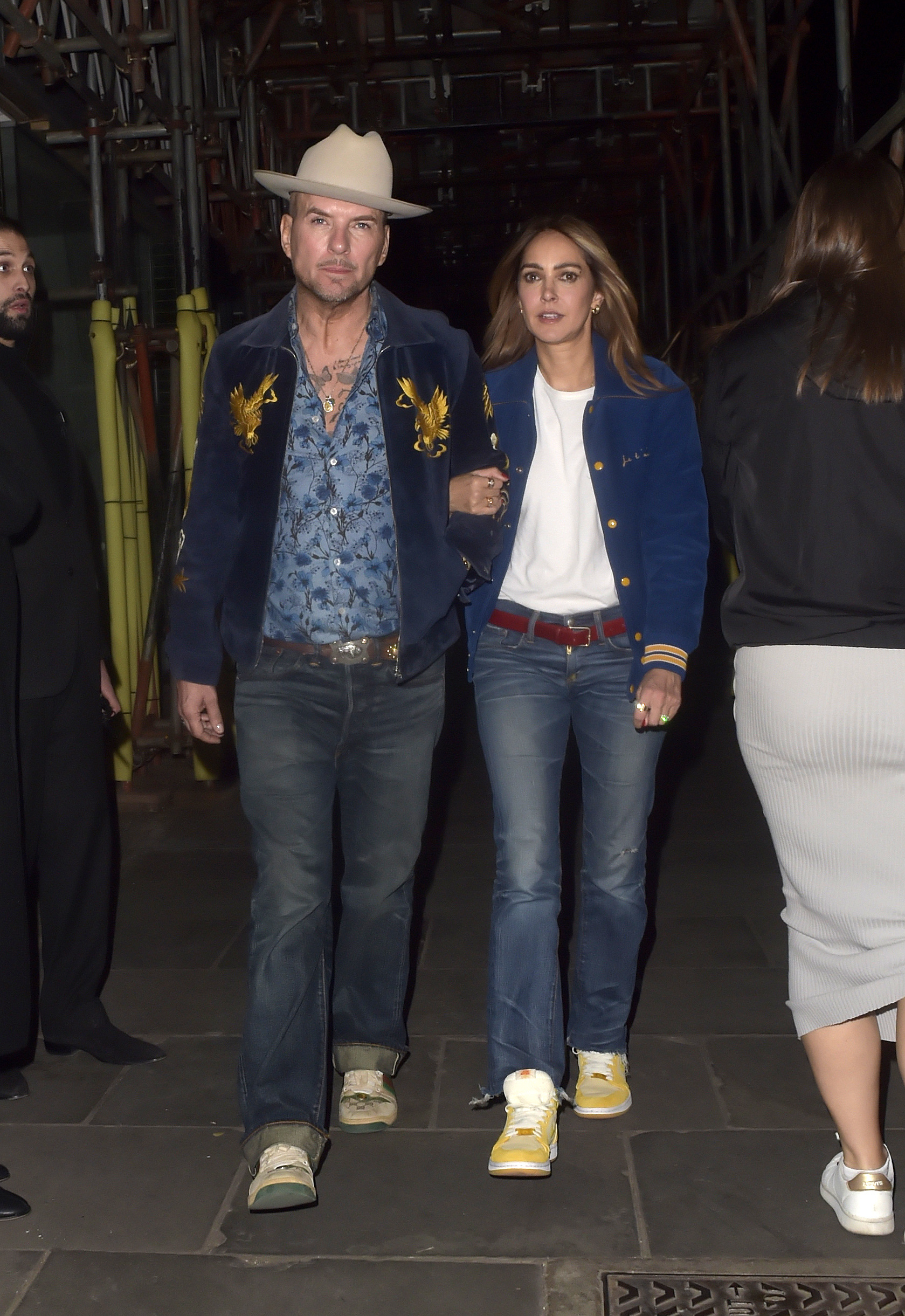 Matt Goss and Chantel Brown walking