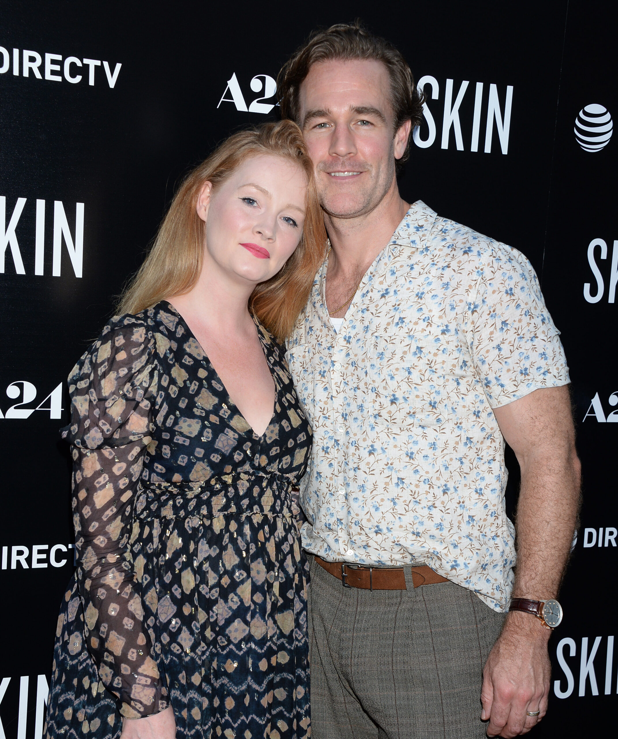 James Van Der Beek and wife Kimberly at event