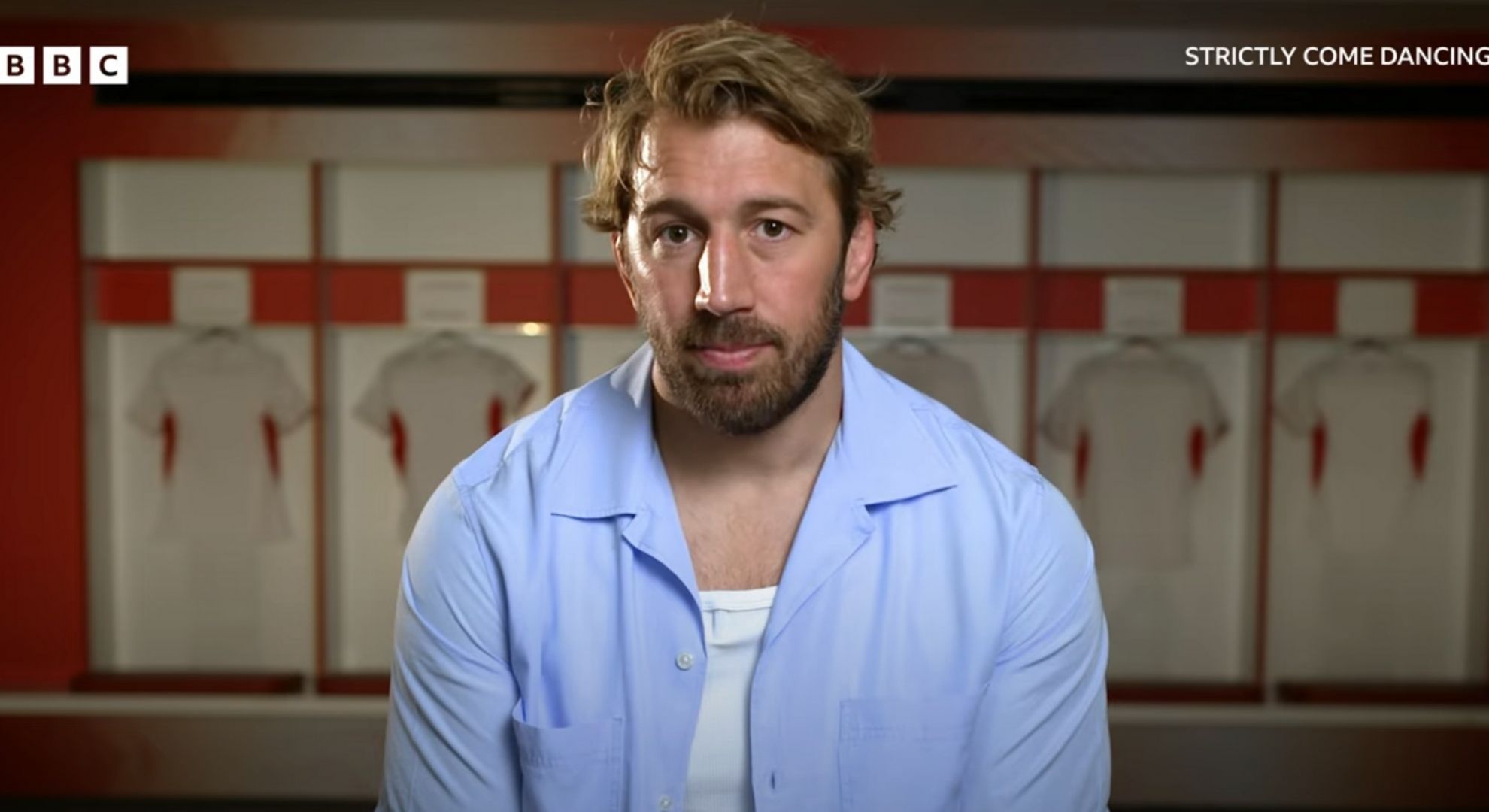 Chris Robshaw in a Strictly promo video