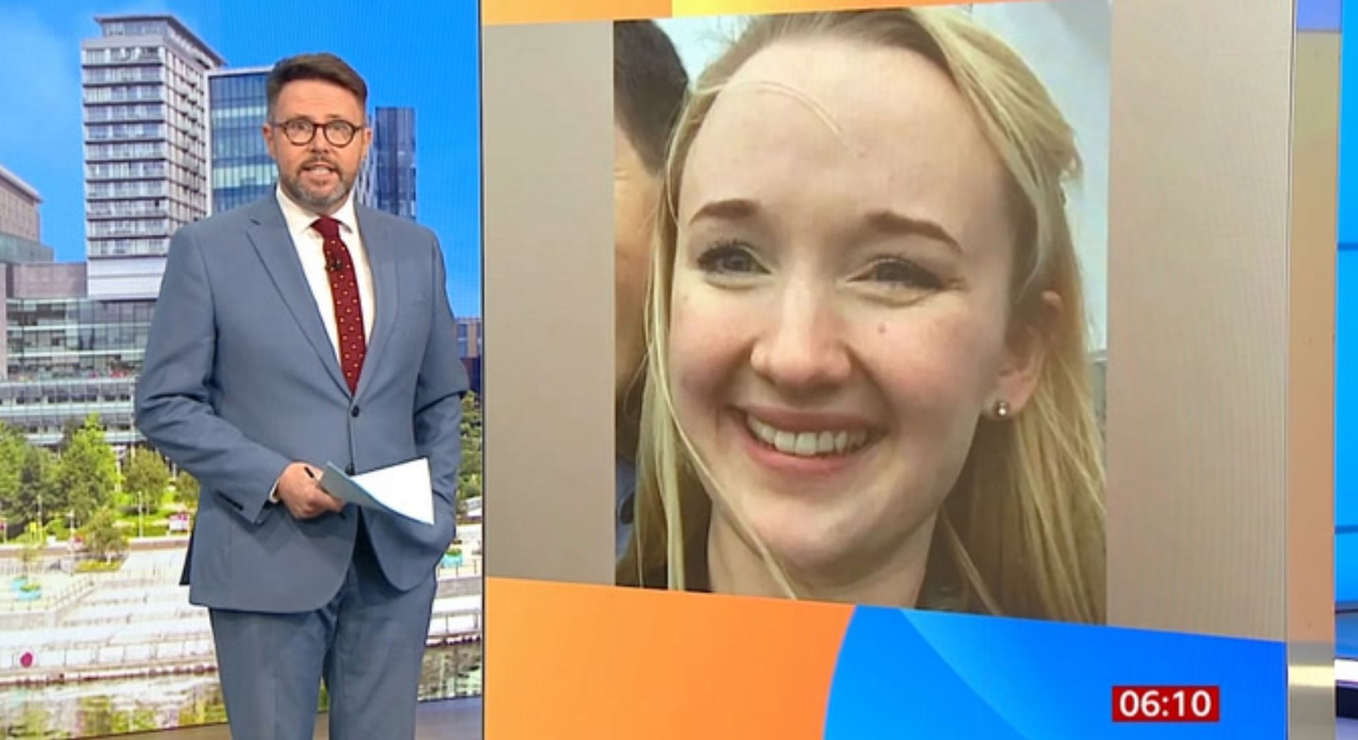 Jon Kay presenting BBC Breakfast