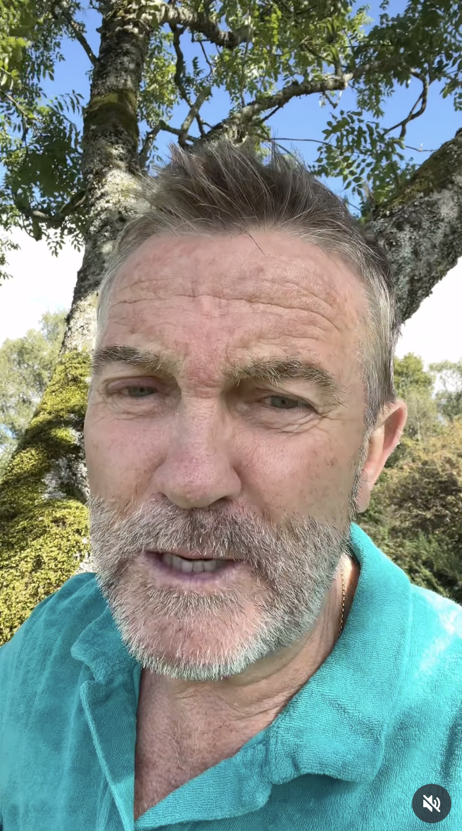 Bradley Walsh with beard on Instagram