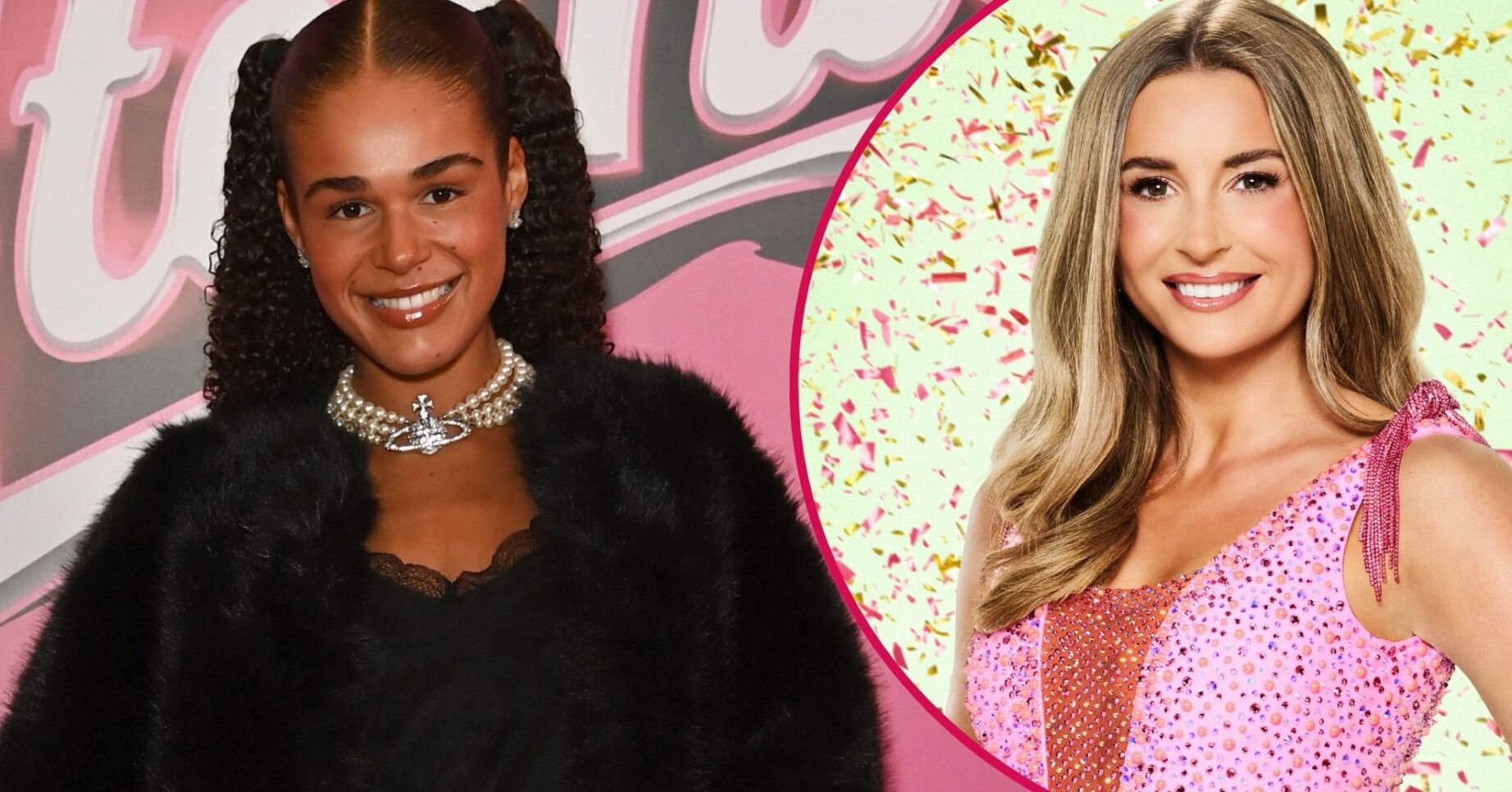 Tillie Amartey smiling / Dani Dyer smiling