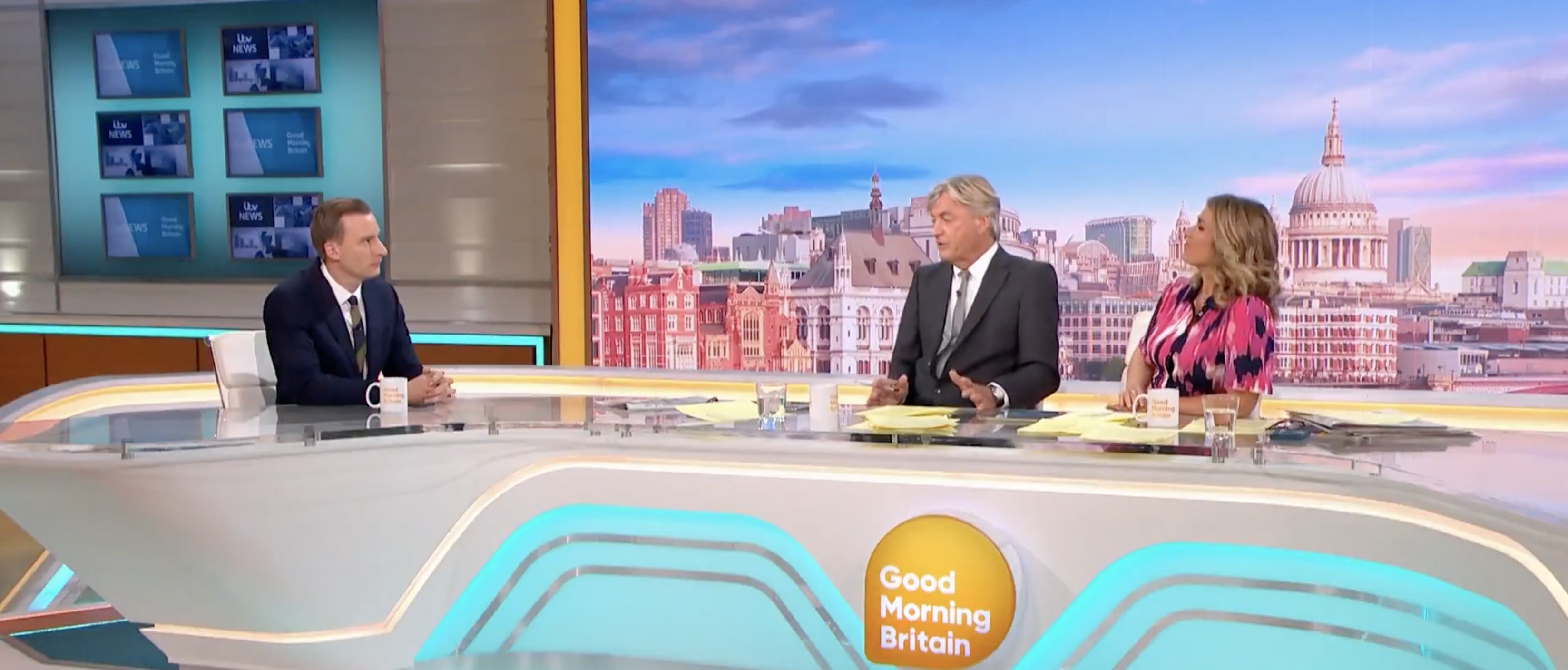 Paul Brand, Richard Madeley and Susanna Reid on Good Morning Britain GMB