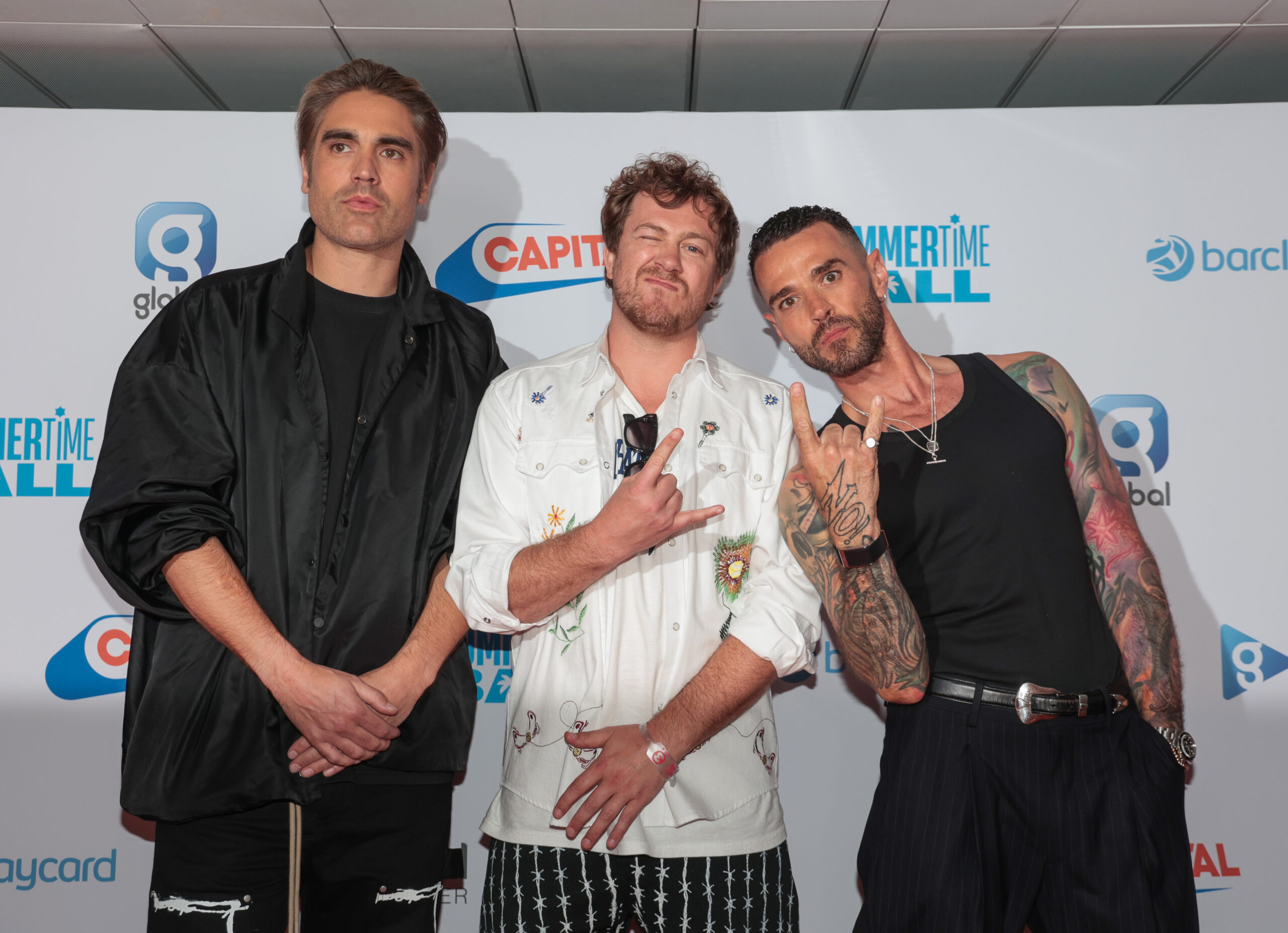 Matt Willis James Bourne and Charlie Simpson on the red carpet
