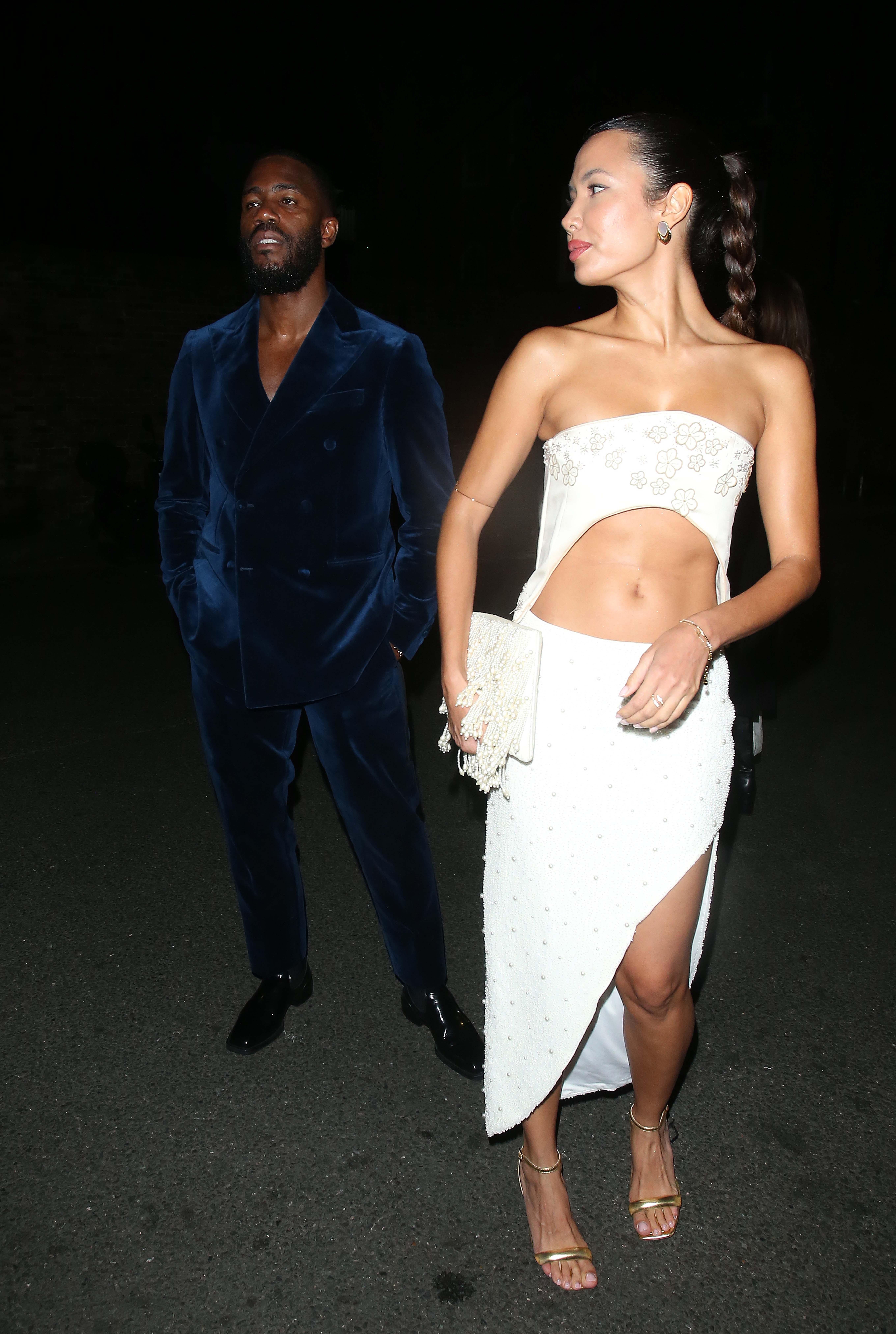 Mo Gilligan and Taia Tulher walking