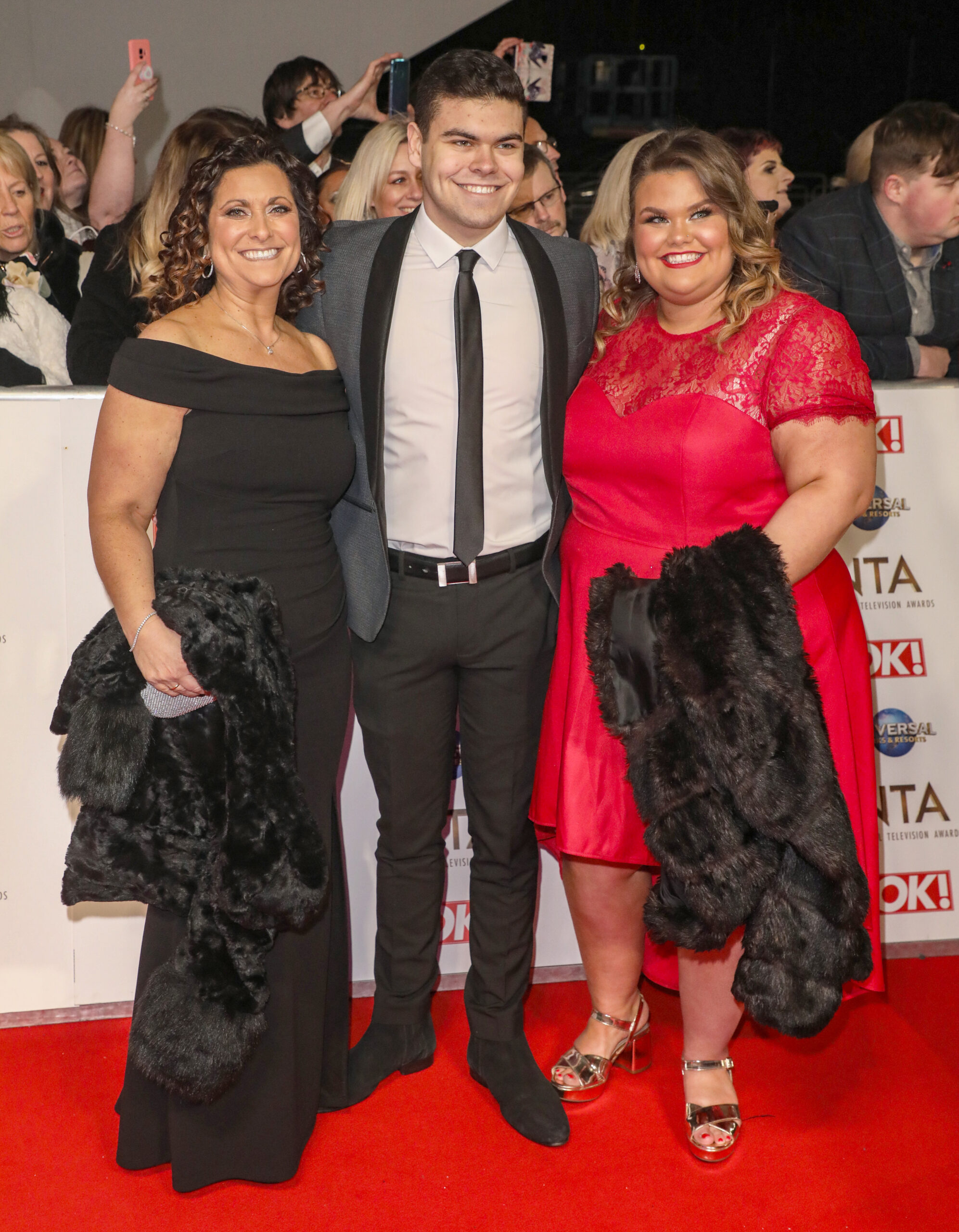 Amy and her family posing