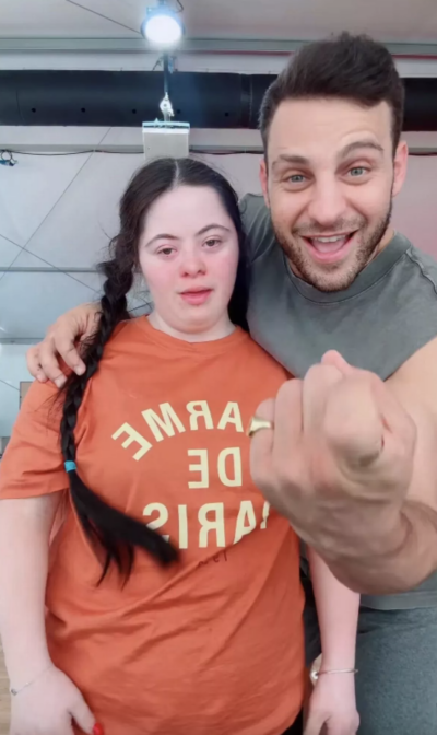 Ellie Goldstein and Vito Coppola