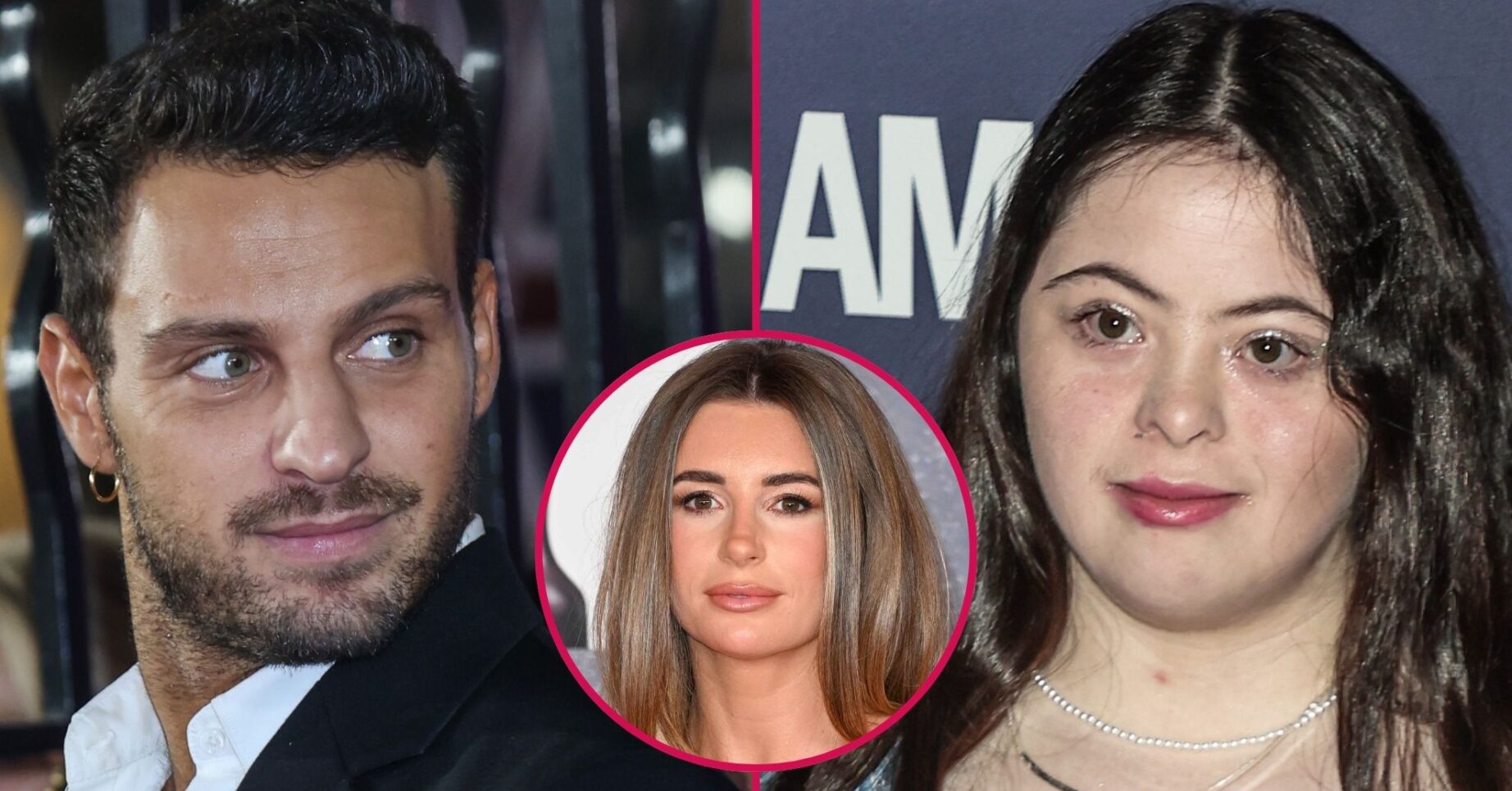 Ellie Goldstein, Vito Coppola and Dani Dyer