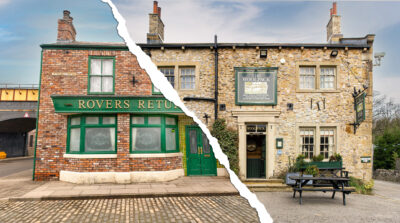 The Rovers Return meets the Woolpack in soap crossover episode (Credit: ITV)