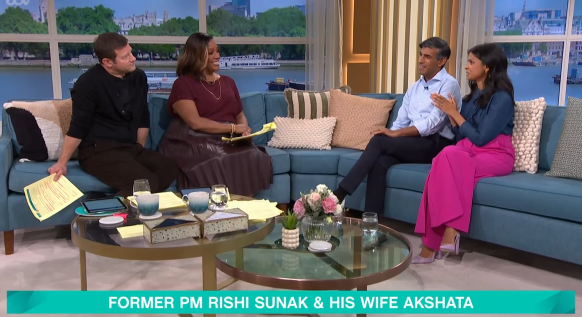 Alison and Dermot interview Rishi Sunak and his wife on This Morning