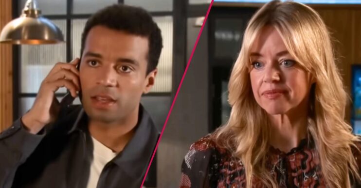 ED split pic: Ollie and Toyah in Coronation Street