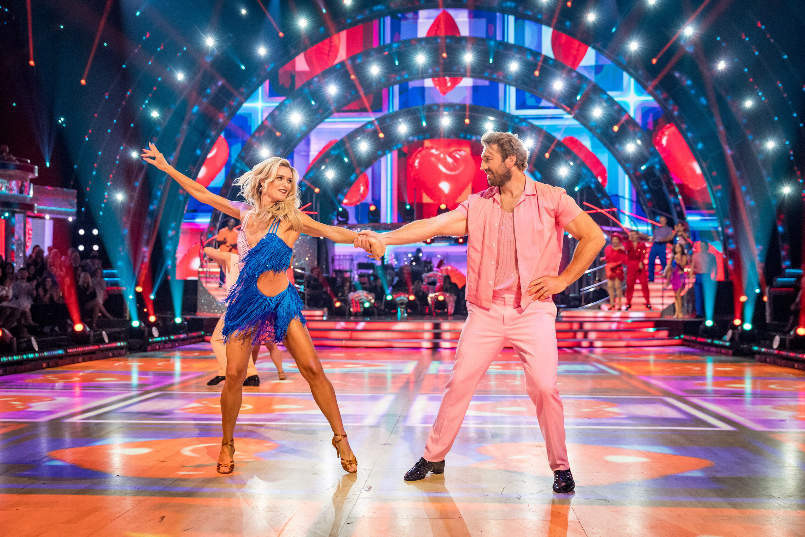 Nadiya Bychkova and Chris Robshaw 