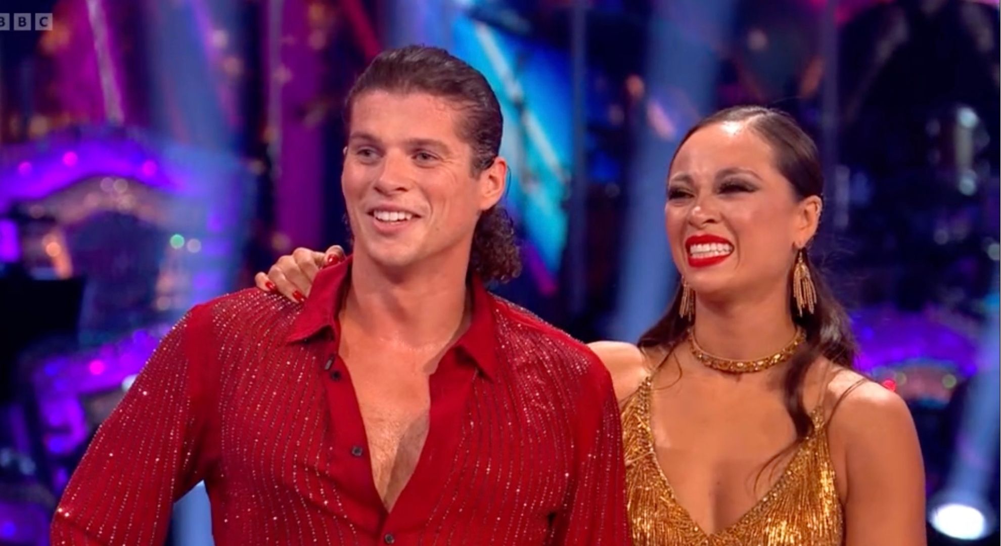 Lewis Cope and Katya Jones on Strictly