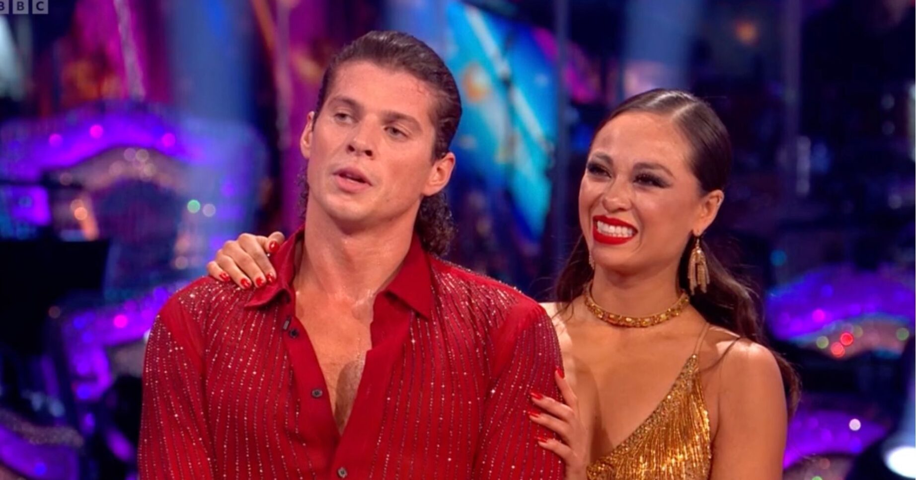 Lewis Cope and Katya Jones on Strictly