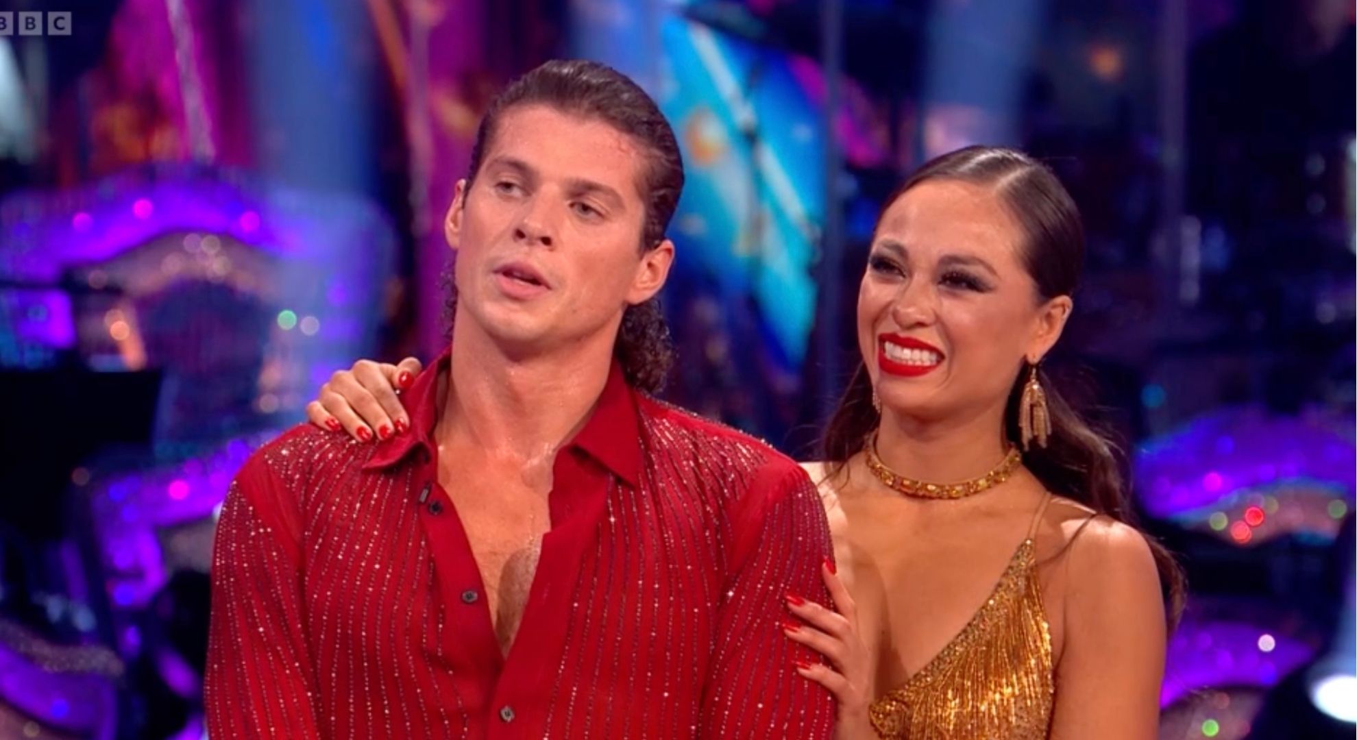 Lewis Cope and Katya Jones