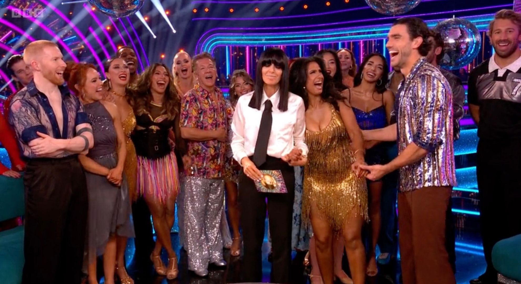 Claudia Winkleman hosting Strictly