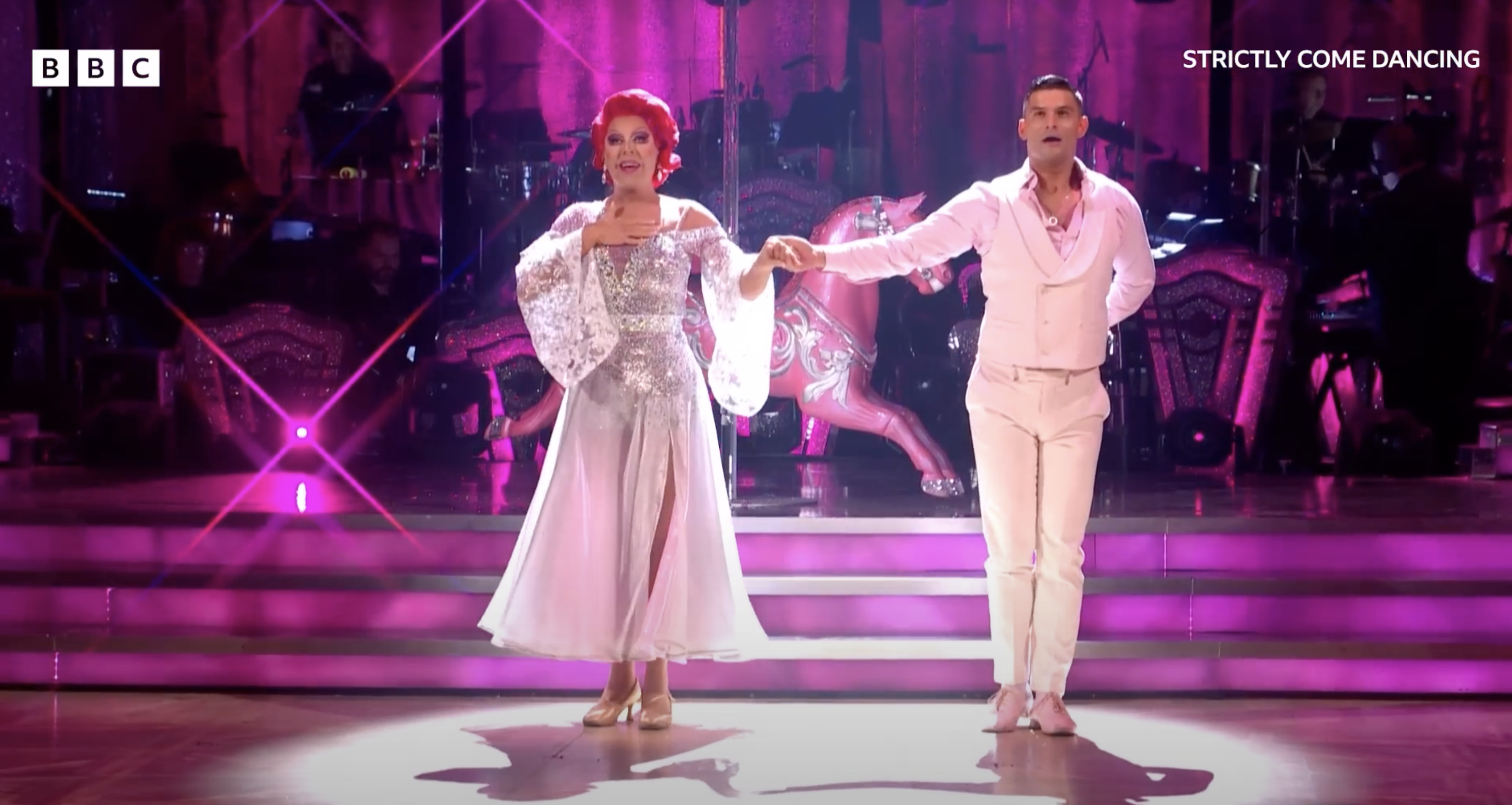Aljaz Skorjanec and La Voix in Strictly Come Dancing
