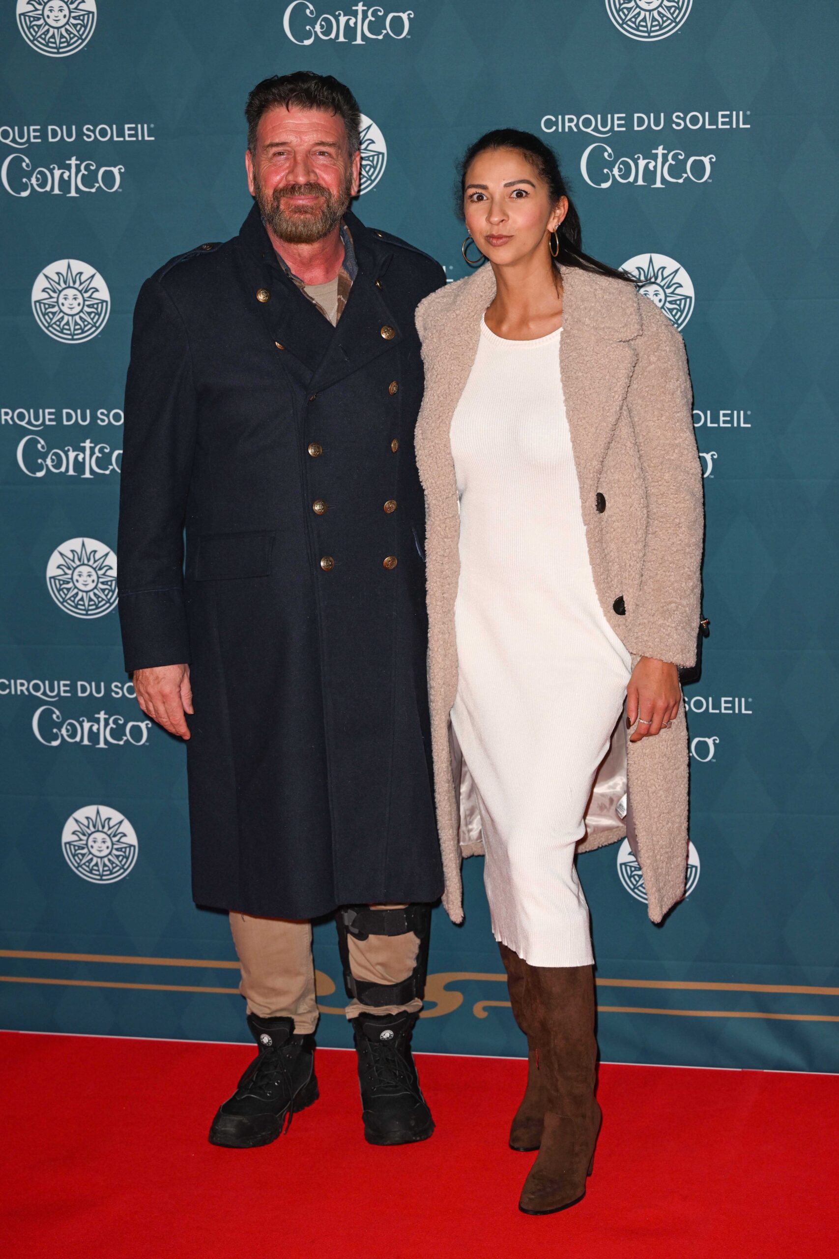 Nick Knowles and Katie Dadzie at the Cirque Du Soleil