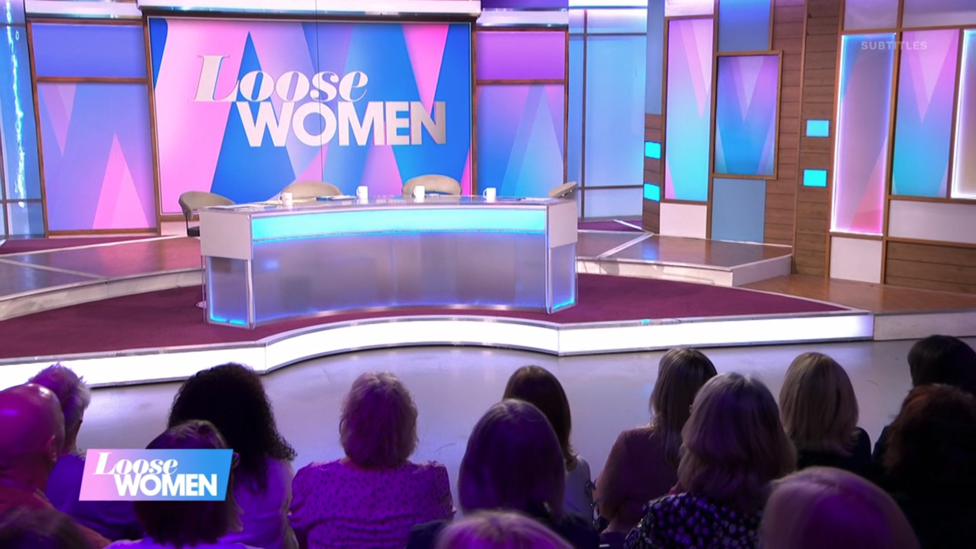 The empty Loose Women panel