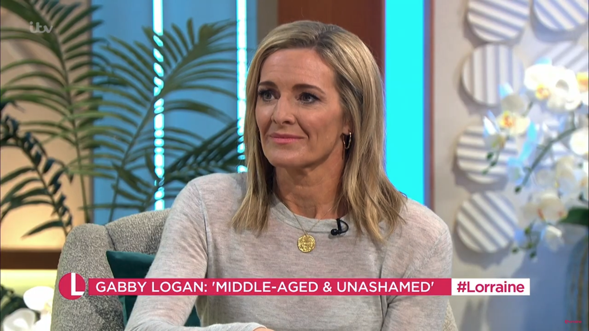 Gabby Logan speaking on Lorraine