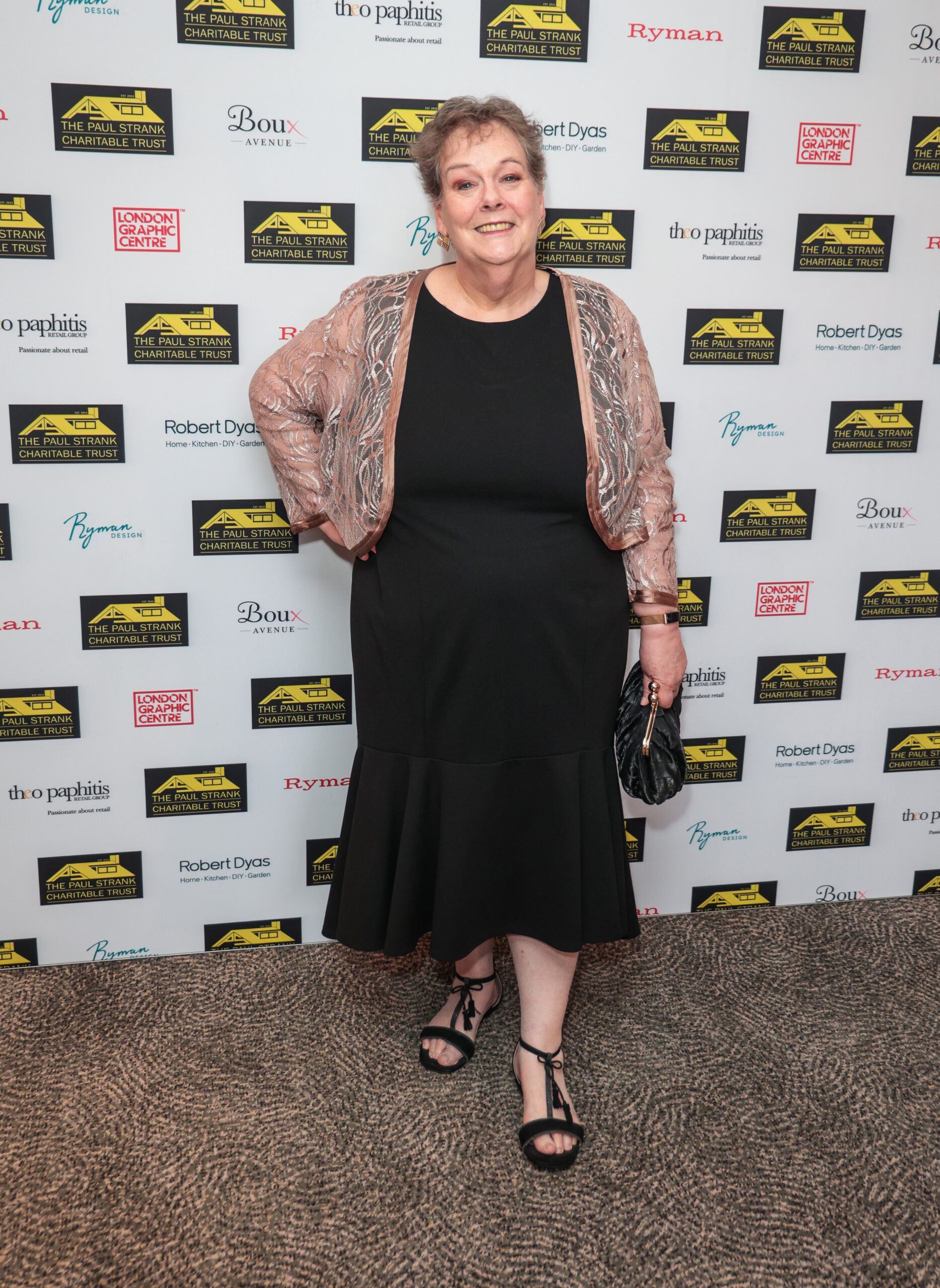 Anne Hegerty on the red carpet