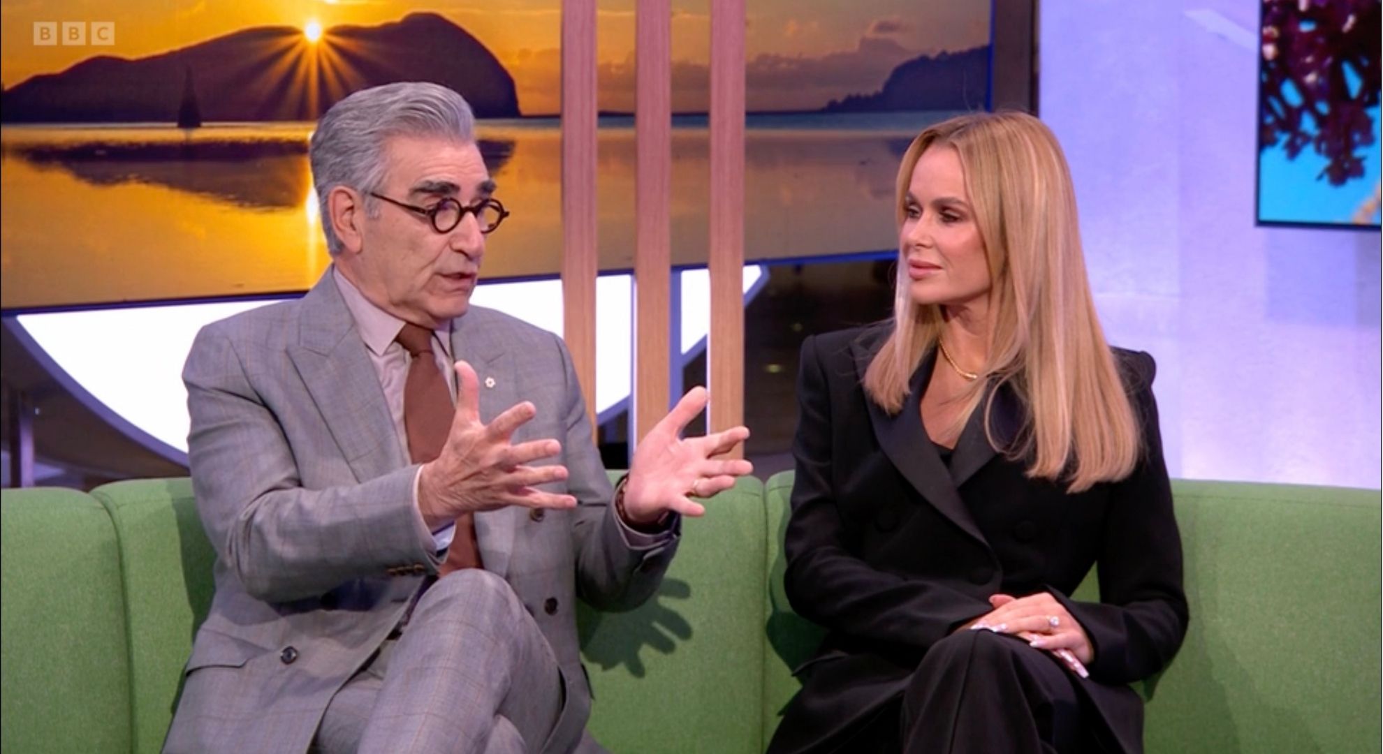 Eugene Levy and Amanda Holden on The One Show