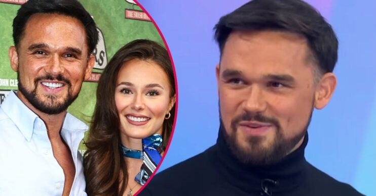 Gareth Gates and his girlfriend smiling