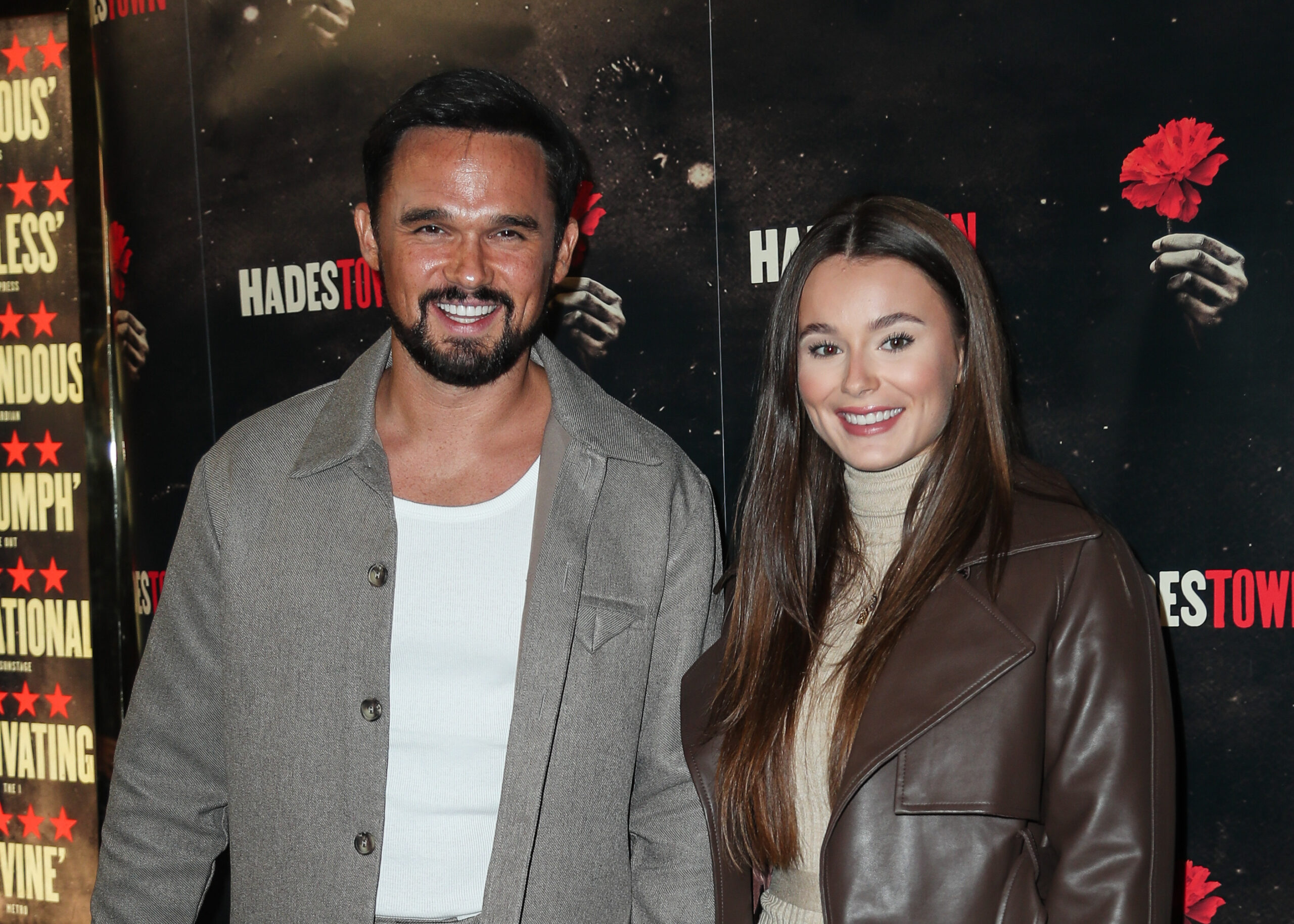 Gareth Gates and his girlfriend smiling