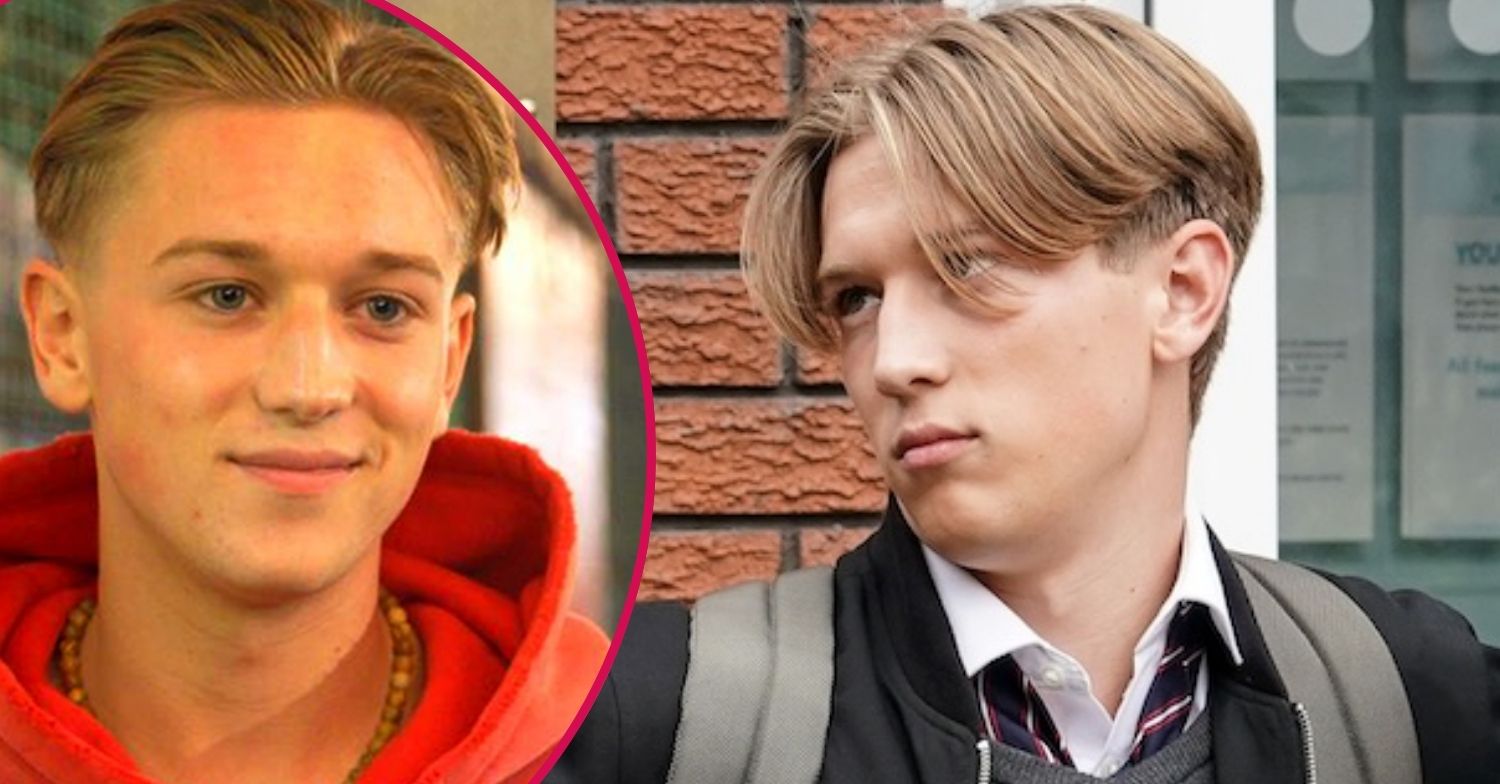 Joel looks smug on EastEnders; inset, Max Murray in the EastEnders documentary (Credit: BBC/Composite: ED!)