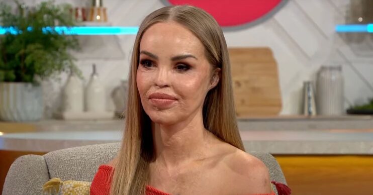 Katie Piper smiling on Lorraine