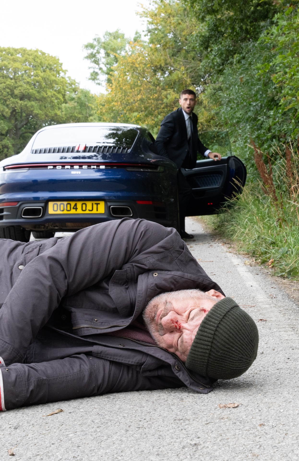 Joe was horrified to realise he'd hit Jimmy (Credit: ITV)