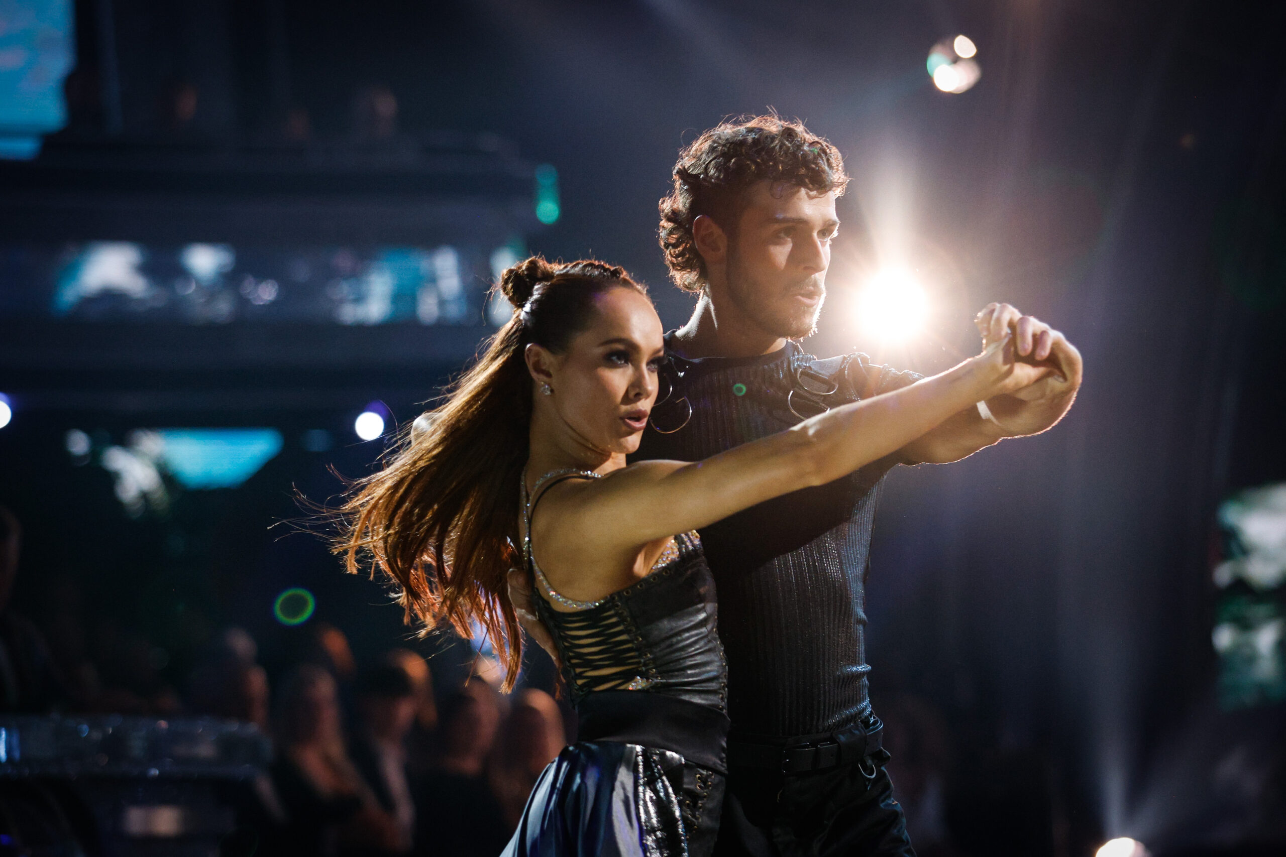Alexis Warr and George Clarke dancing on Strictly 
