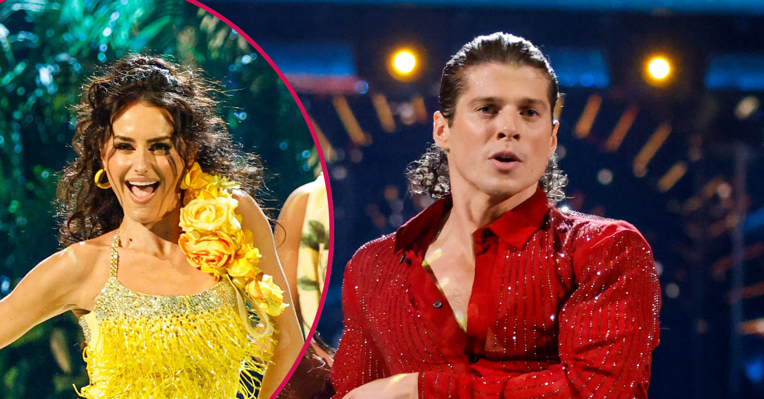 Amber Davies and Lewis Cope dancing on Strictly