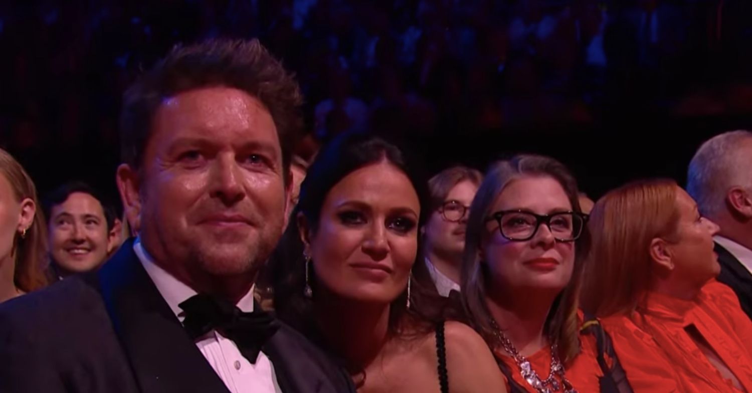 James and his girlfriend at NTAs