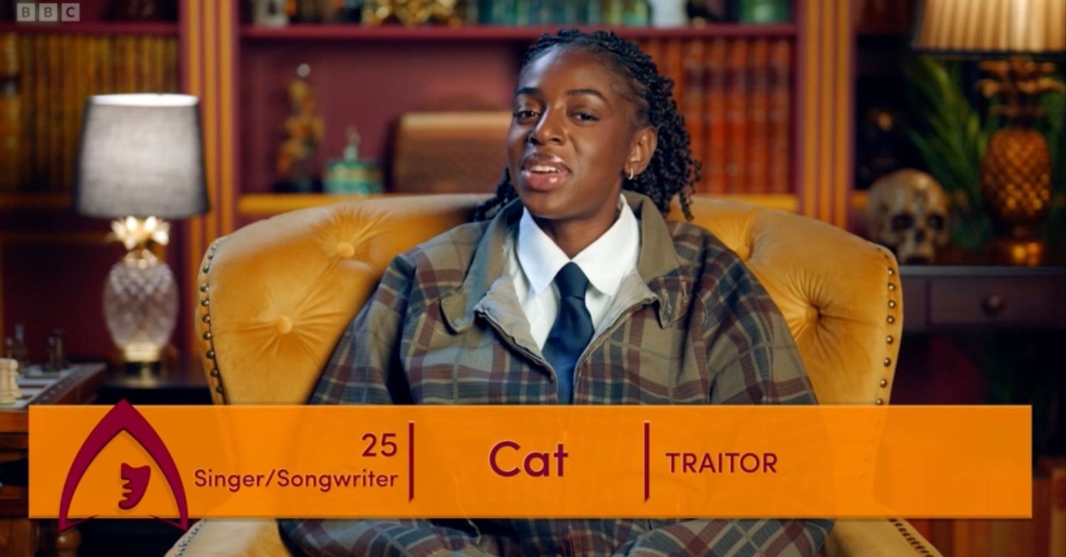 Cat Burns on Celebrity Traitors