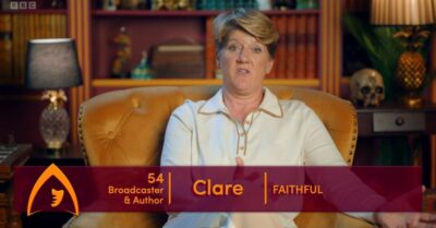 Clare Balding on The Celebrity Traitors