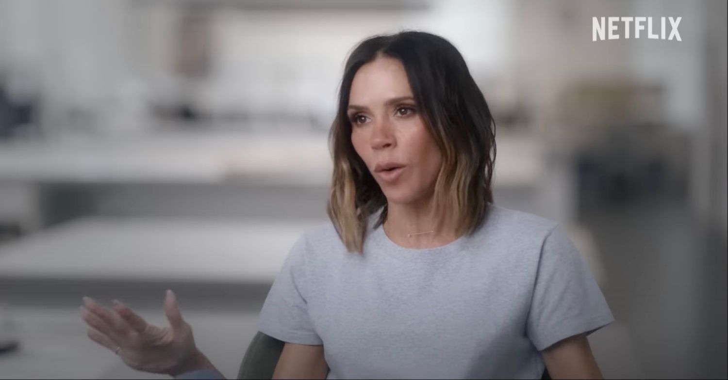 Victoria Beckham talking