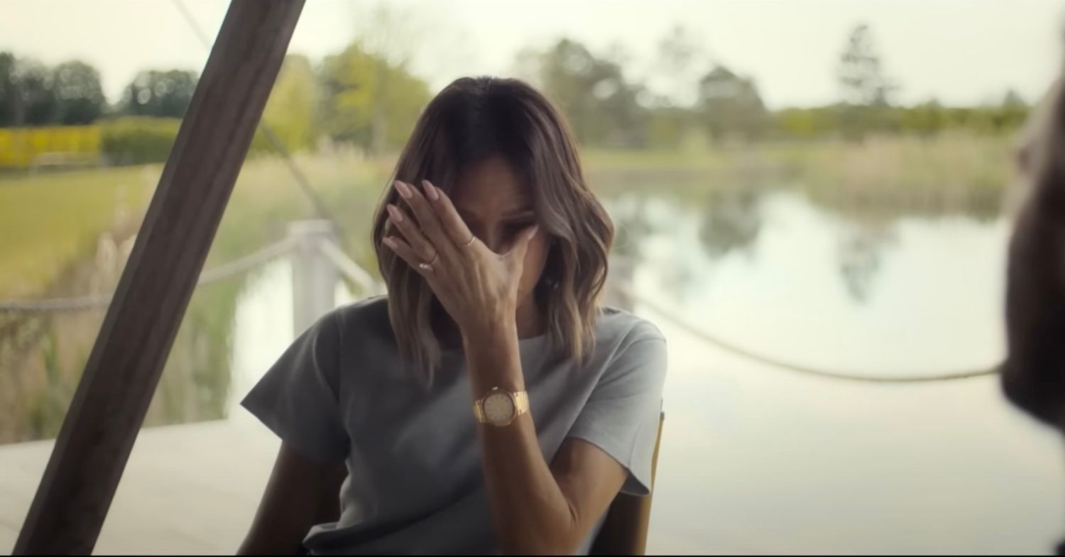 Victoria Beckham crying