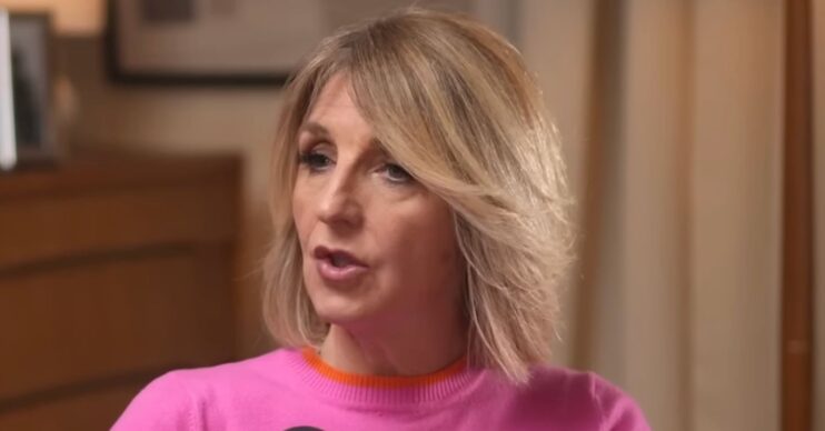 Kaye Adams on a podcast
