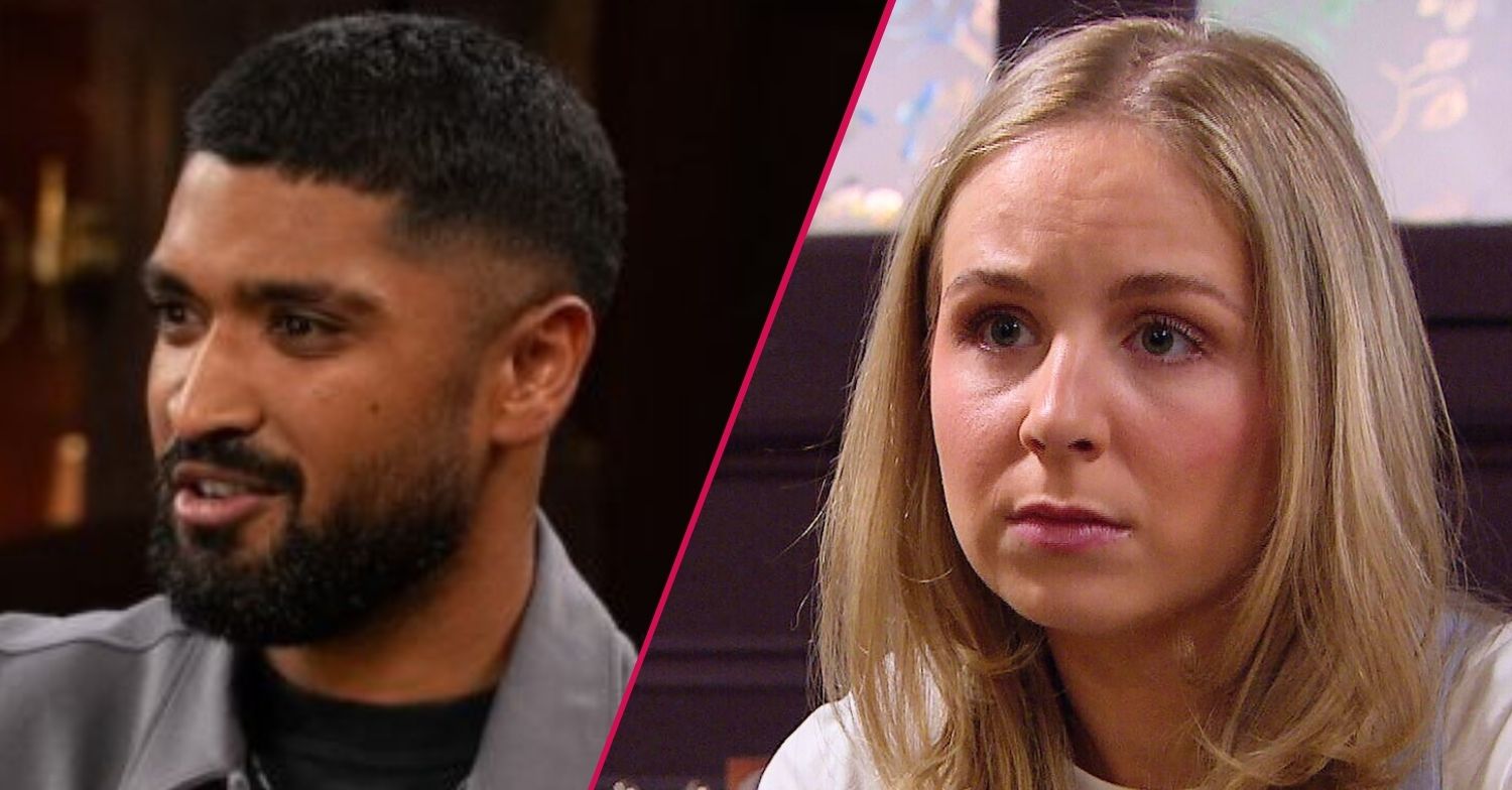 Kammy and Belle in Emmerdale split shot (Credit: ITV/Comp ED!)