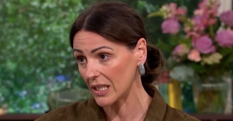 Suranne Jones looking serious