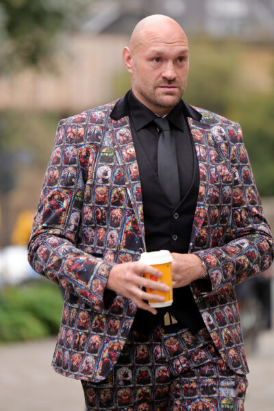 Tyson Fury at Ricky Hatton's funeral