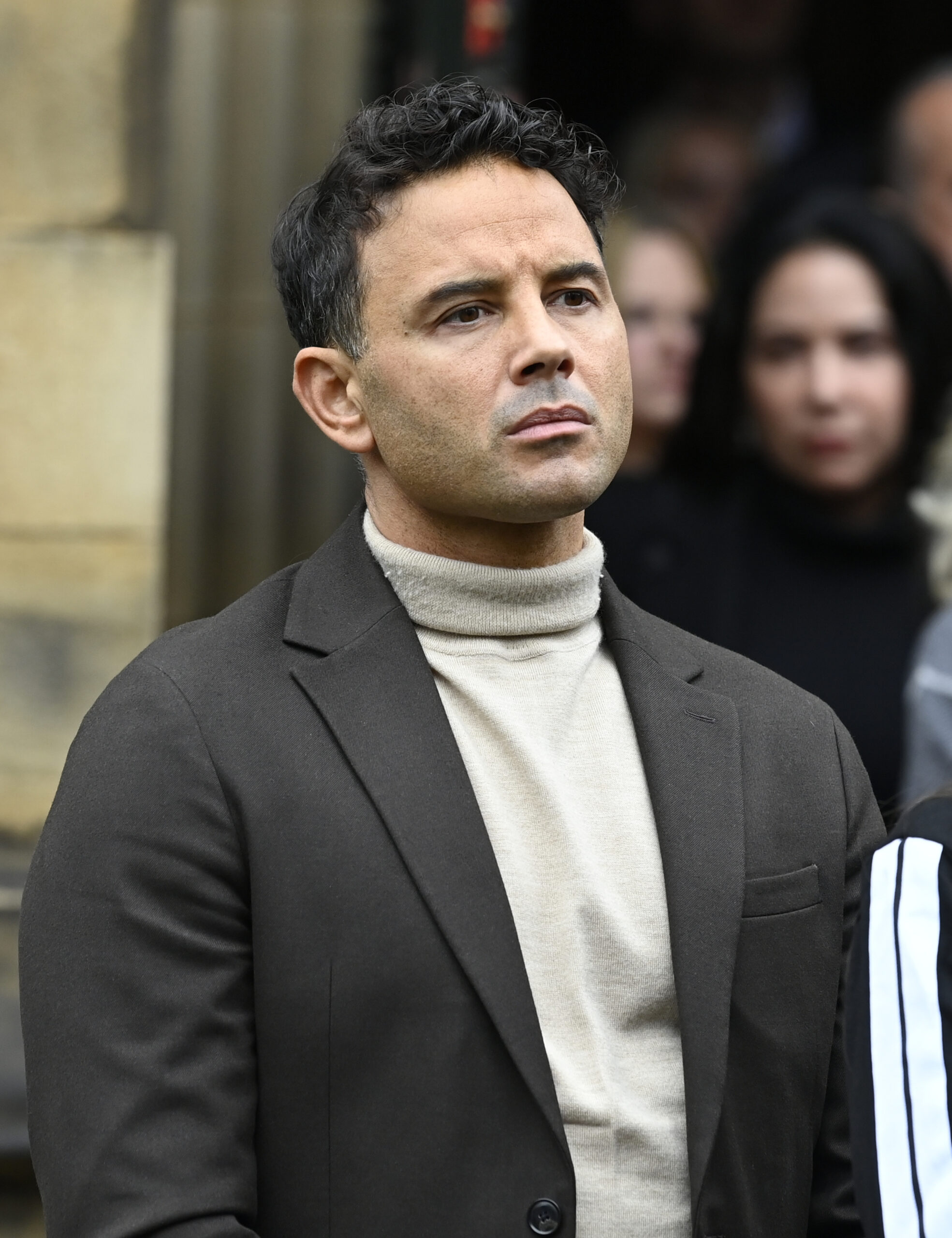 Ryan Thomas at Ricky Hatton's funeral